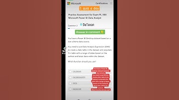 FREE Microsoft Exam Practice test - PL-300 Microsoft Power BI Data Analyst #powerbi #PL300 #quiz