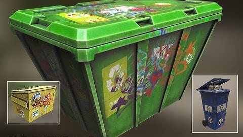 3DModels-Textures: Garbage Containers model pack