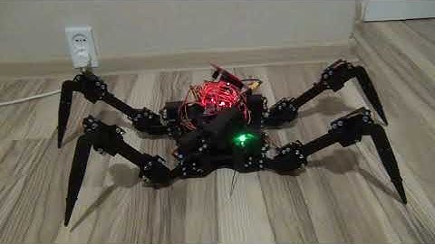 Hexapod Robot - Part 3 - Stand up test (fail)