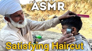 ASMR Relaxing Haircut cutting But Barber is(100 Year Old) !![ASMR]