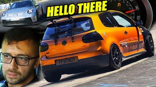 Chased by Porsche 992 GT3 in VW Golf 5 GTI ! // Nürburgring