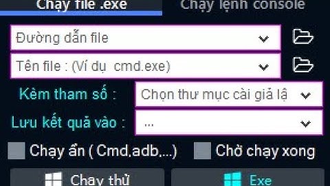 Bài 15 - Chạy file exe