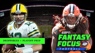 Which players should you drop? Playoff Prep and Week 10 Rankings| Fantasy Focus 🏈