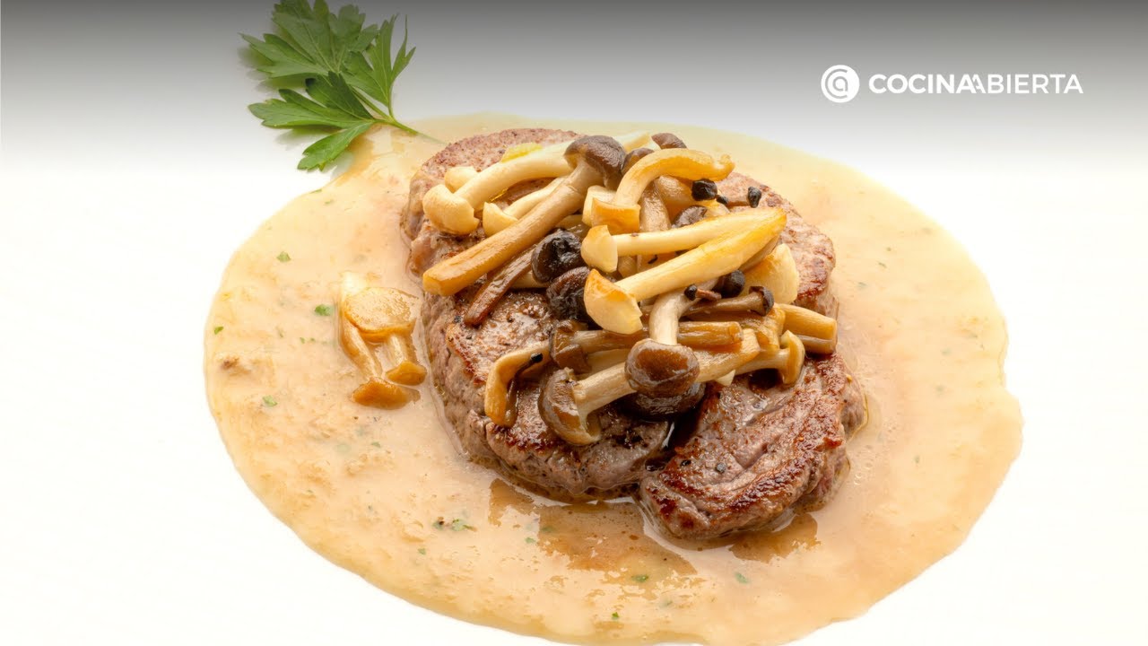 Solomillo de ternera con setas de Karlos Arguiñano