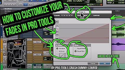 How to Customize Your Fades in Pro Tools - Pro Tools Crash Dummy Course