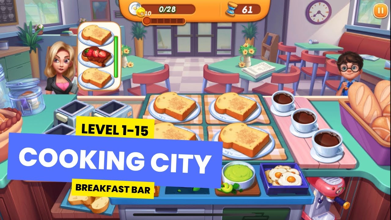 COOKING CITY BREAKFAST BAR LEVEL 115 WALKTHROUGH INDONESIA YouTube