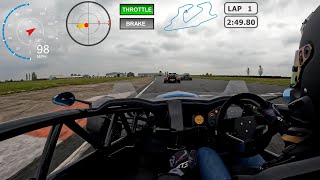 Bedford Autodrome GT Circuit - Multiple Ariel Atom 4 on track - 7 May 24- GoPro Hero10 4k50 Dashware