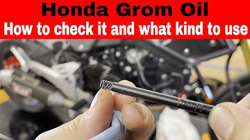 Honda Grom oil type and how to check the level