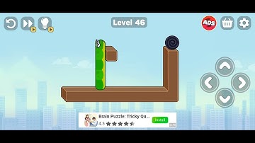 Snake Puzzle Slither to Eat  Level 46 walkthrough Solution | Gameplay 