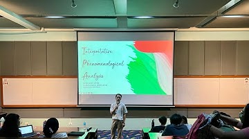 Finding Meaning from Lived Experiences: An Interpretative Phenomenological Analysis (IPA) Workshop