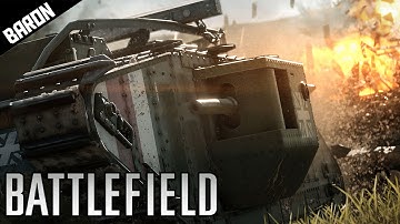 Mark IV LAND BATTLESHIP Killing Spree (Battlefield 1 Tanks Gameplay)