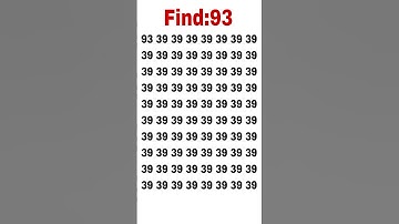 Find odd number 93 🤔 #shorts#FindUrDigits#quiz#maths#puzzle#shortfeed#quizgame#find#quiz2025 #tiktok