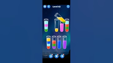 water sort color game level 62 #short video #viral #trending