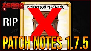The Binding Of Isaac: Repentance Patch 1.7.5 Notes Reaction & Discussion!