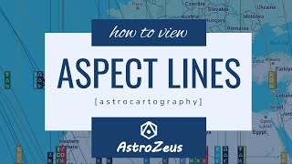 How to view Aspect Lines on AstroZeus