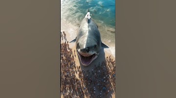TOP 5 MEGALODON SHORTS #shorts #sharkweek #top5 #sharkshorts #deepsea #viral #viralclips #animals