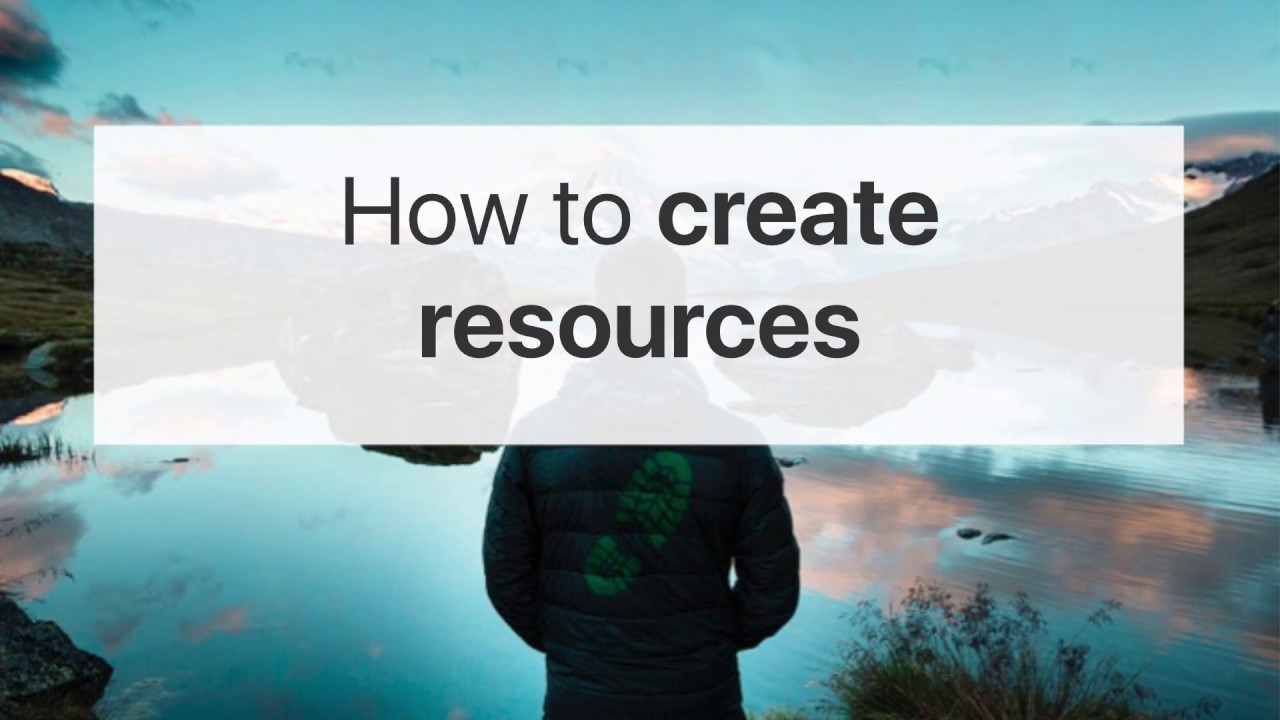 TrekkSoft | How to create resources