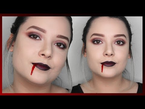 MAQUIAGEM VAMPIRA 🕇 MUITO FÁCIL E SIMPLES, Especial de Halloween