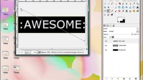 GIMP Glowing Outline Text Tutorial