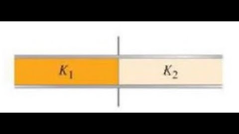 (24-59) Two different dielectrics each fill half the space between the plates of a parallel-plate ca