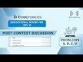 Educational Codeforces Round 180 (DIV. 2) Post Contest Discussion|Post Contest Discussion