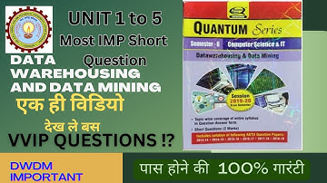 Data Warehousing And Data Mining Important Questions aktu  #Datawarehousinganddataminingaktu