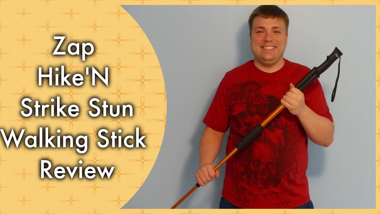 Zap Hike'N Strike Stun Walking Stick Review Keep Safe While Walking MumblesVideos YouTube