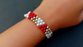 Very Simple & Elegant Beaded Bracelet//Bracelet Tutorial//Jewelry Making// Useful & Easy