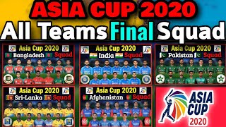 Asia Cup All Teams Squad | Asia Cup T20 All Teams Final Squad | All Teams Players List in Asia Cup