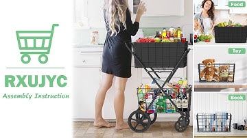 Assembly Instruction Video for 2-Tier Large Shopping Cart