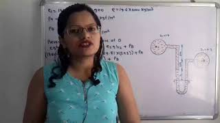 Problem on U-tube differential manometer/ Pressures and its measurements