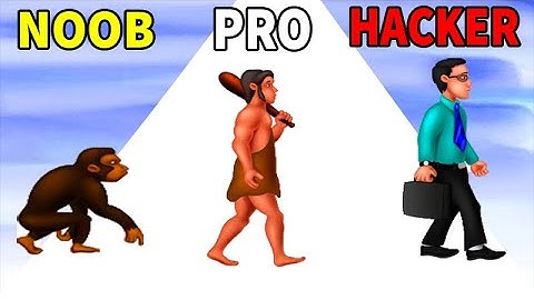 Noob vs Pro vs Hacker in DNA Evolution 3D Game All Levels