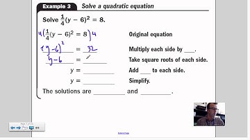 4.5 Solve Quadratic Equations by Finding Square Roots
