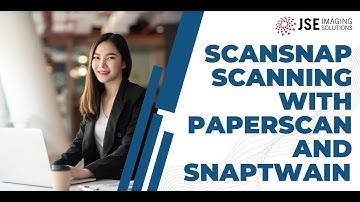 Scanning with ScanSnap Scanner and PaperScan using the SnapTwain TWAIN driver