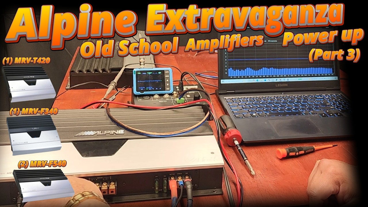 25-Year-old Alpine Amplifier Testing MRV-F540, MRV-F340, MRV-T420