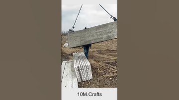 Precast panels unloading process #goodtool #short #viral