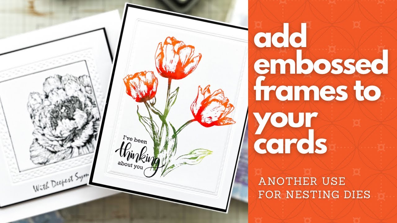 FRAME IT! By Embossing with your nesting dies #cardmaking #cards # ...