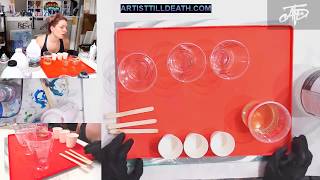 DIY Free Form Resin American Flag
