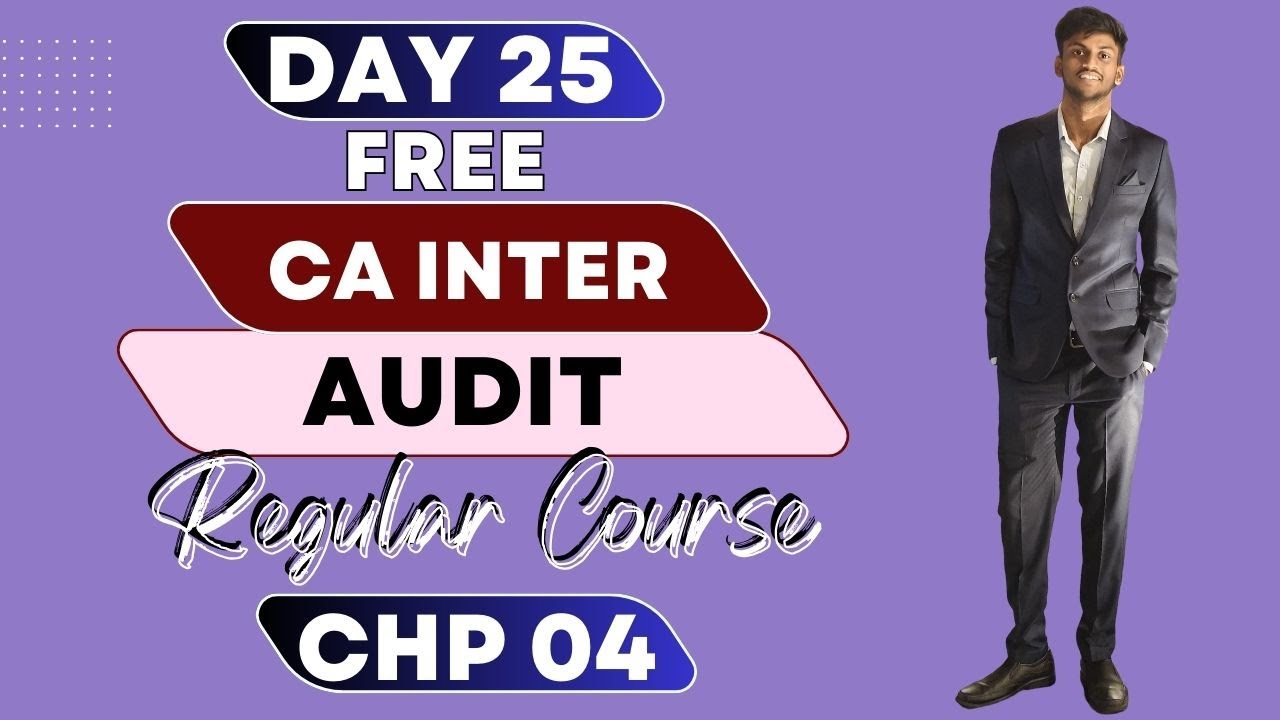 ( SA 530 ) DAY 25 of CA INTER FULL AUDIT REGULAR COURSE - YouTube