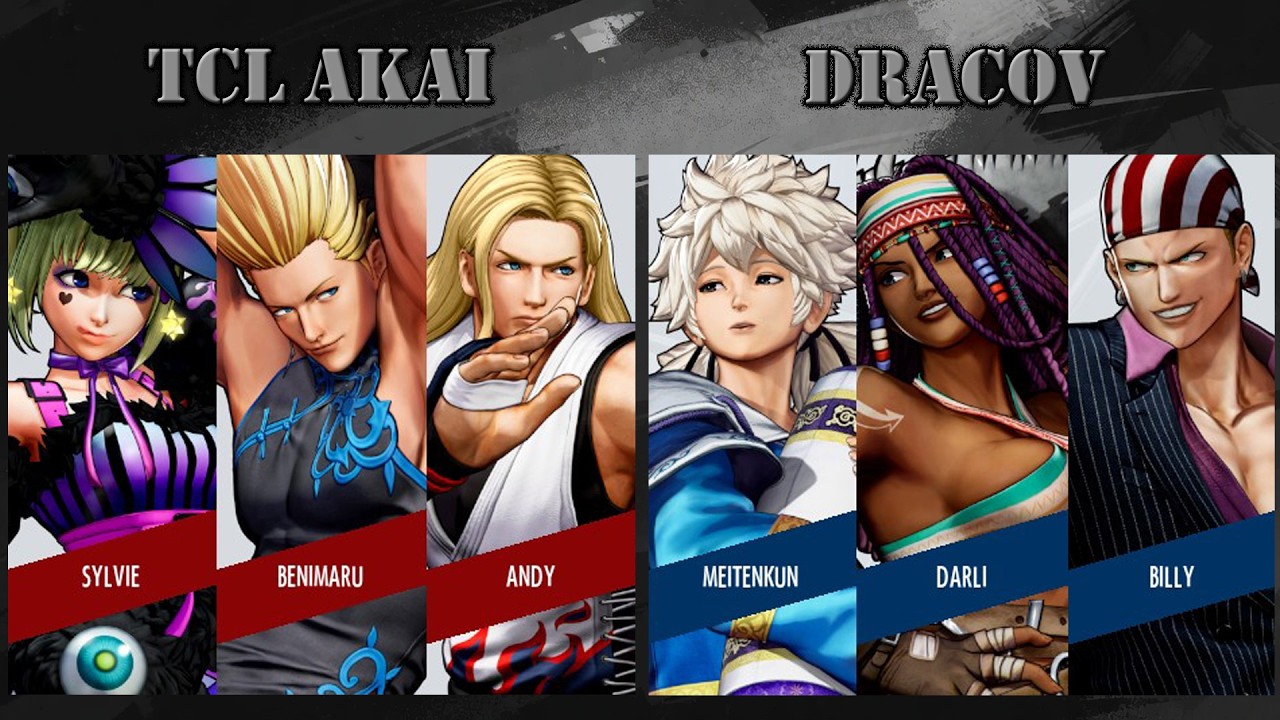 SYLVIE, BENIMARU, ANDY ⚡ TCL AKAI VS DRACOV ⚡ MEITENKUN, DARLI, BILLY | THE KING OF FIGHTERS XV