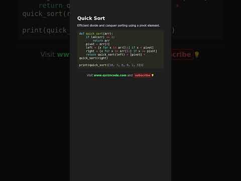 quick sort