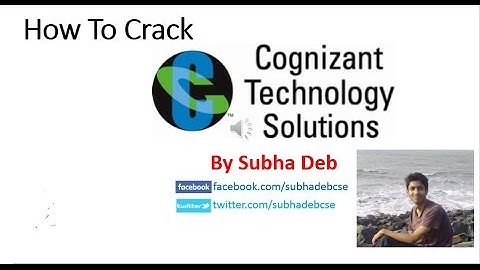 How To Crack Cognizant Technology Solutions/CTS Aptitude Test