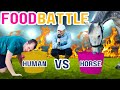 Food battle 2023 horse vs human ad