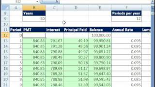 Excel Magic Trick 407: Amortization Table W Variable Rate