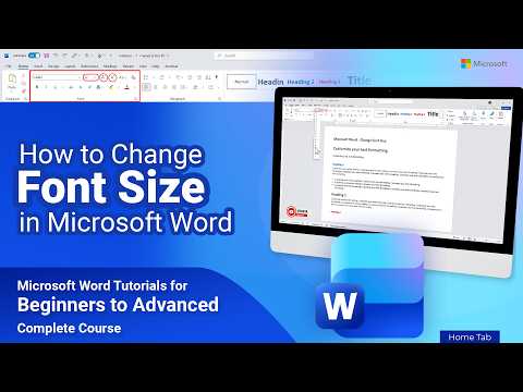 How to Change Font Size in Microsoft Word