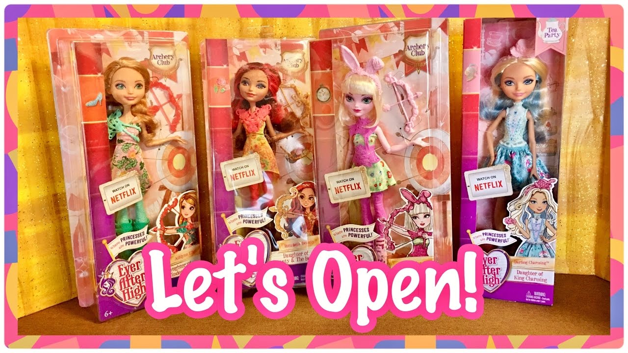 Let's Open! Archery Club & Tea Party Ever After High Doll Reviews / Darling  Rosabella Bunny Ashlynn - YouTube