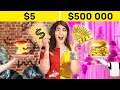 THỬ THÁCH NGÂN SÁCH 5 ĐÔ VS 50.000 ĐÔ | MÁY BAY TƯ NHÂN đắt nhất! Giàu VS Nghèo Từ 123 GO! CHALLENGE