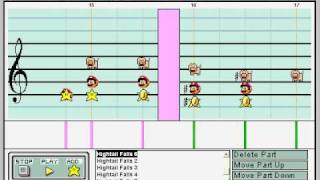 (Super Mario) Mario Paint Composer - Athletic Theme / Hightail Falls