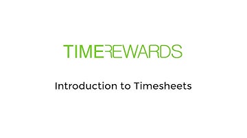 TimeRewards Timesheets Video