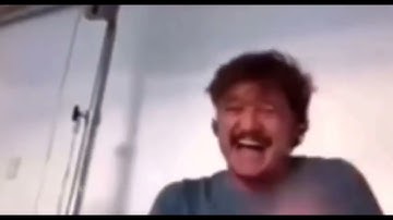 Pedro Pascal Crying But Reversed